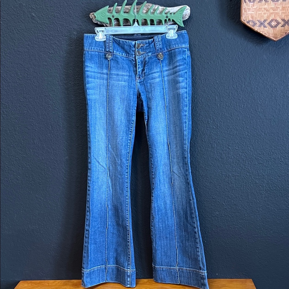 Banana Republic Flare Jeans in Classic Blue